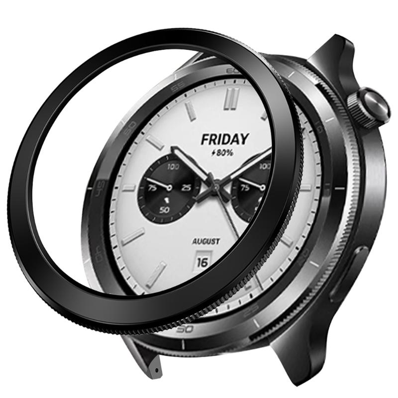 Minimalist Watch Frame Guard Bezel Rings for S4/S3 Series Shockproof PC Shell Easy Snap On Installation Universal Design
