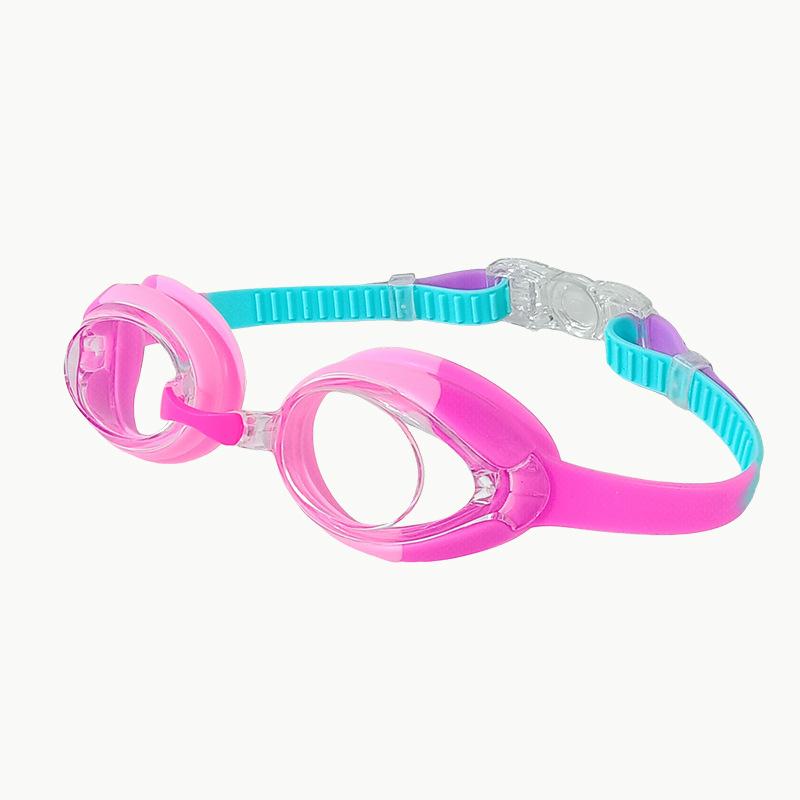 Hot-selling new children's high-definition waterproof anti-fog swimming goggles for boys and girls, small-frame silicone diving goggles
