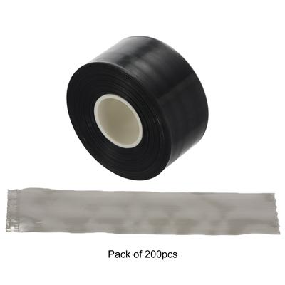 200pcs Plastic Disposable Covers for Glasses Legs Protective Sleeves Hair Coloring Dyeing DIY Tool