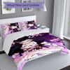 3pcs Demon Slayer Nezuko2 Pattern Bedding Set Duvet Cover Set Includes Duvet Cover &pillowcases, Perfect All Season Bedroom Decoration & Gift