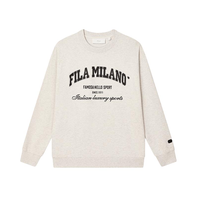

New FILA Sweatshirt Men s Light Khaki Heather Gray F11M435207FLK 175/96A/L