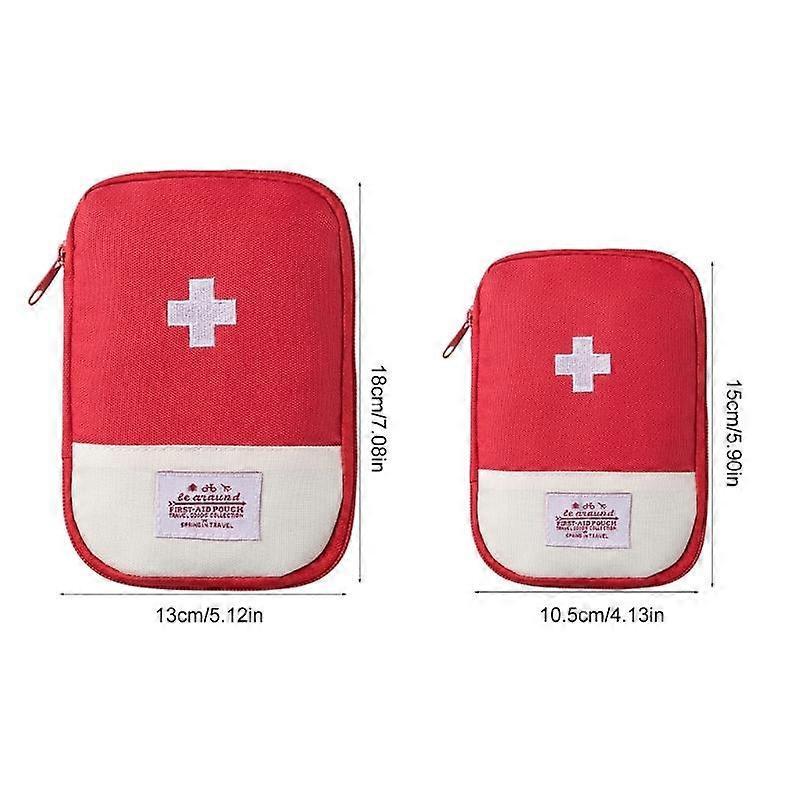 First Aid Medical Bag, 2Pack, Outdoor, Red
