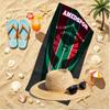 Amed SK Print Beach Towel, Versatile Lightweight Absorbent Beach Towel for Pool Surf Yoga Bathroom, Perfect Birthday Holiday Gift