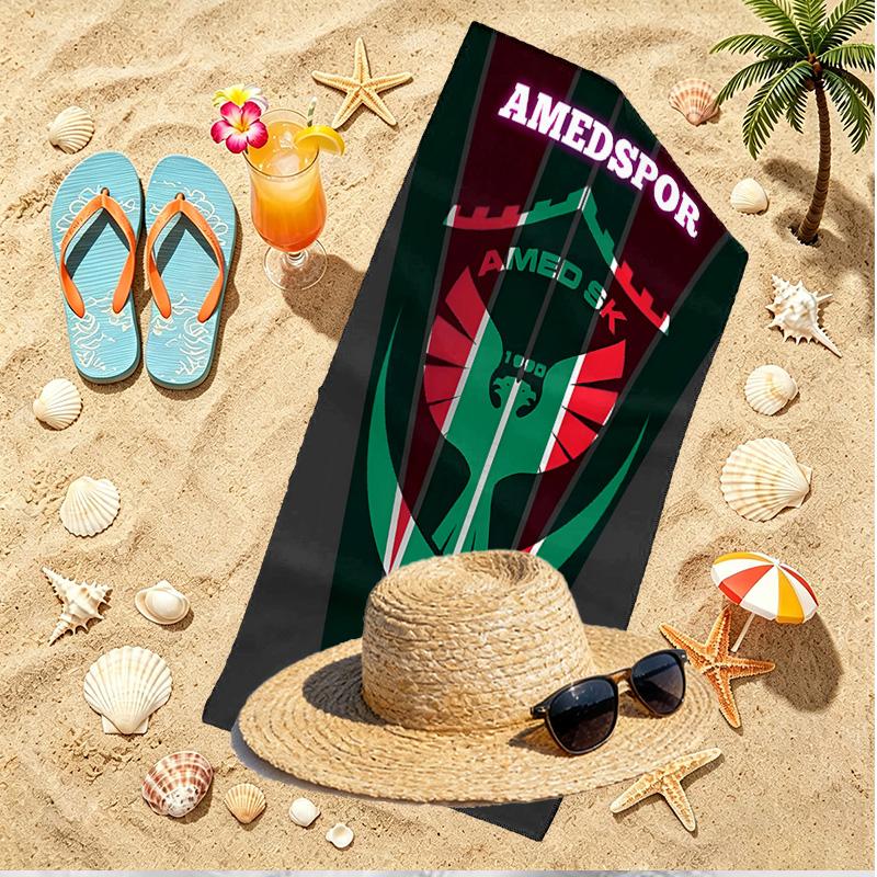Amed SK Print Beach Towel, Versatile Lightweight Absorbent Beach Towel for Pool Surf Yoga Bathroom, Perfect Birthday Holiday Gift