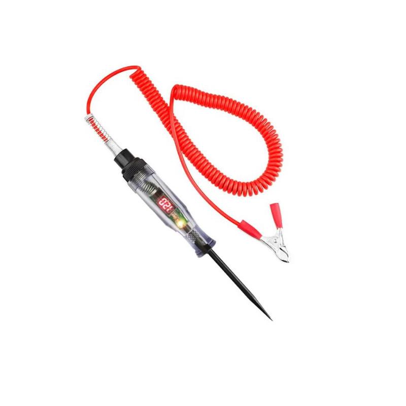 Auto LKW Spannungs-Stromkreisprüfer Digitalanzeige Lange Sonde Stiftlicht Stromkreisprüfer Lampe Detektor Diagnose-Testwerkzeuge
