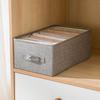 Fabric Cloth Storage Box for Book Clothes Toys Sundries Storage Foldable Closet Drawer Storage Wardrobe Clothes Bra Organizer