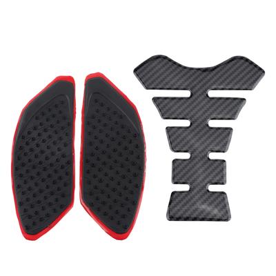 Motorcycle Gas Tank Side Fuel Grip Pad With Fishbone Decal for YAMAHA R1 0914