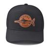New Unisex Seven-Panel Style Trucker Hat Adjustable Baseball Cap Shark Pattern Patch Fishing Hat