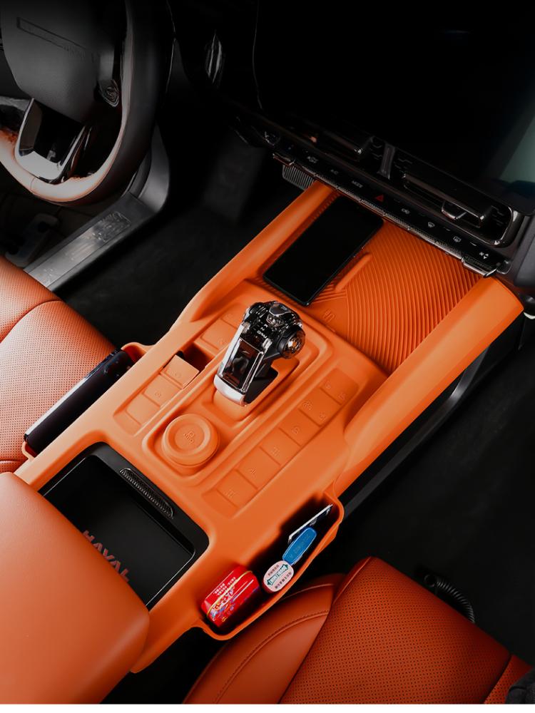 Voor Great Wall Haval H9 2025 2025 Draadloos Oplaadkussen van Siliconen voor Middenconsole met Opbergtas Stuurpookpaneel Stofhoes