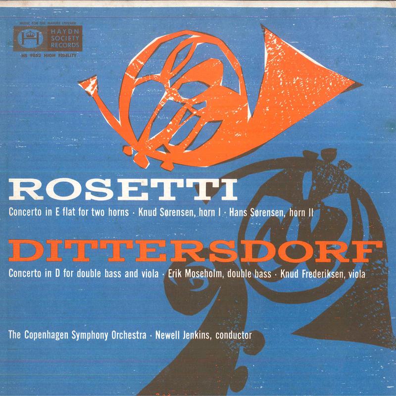 

LP Record NEWELL JENKINS, COPENHAGEN SYMPHONY - Rosetti Concerto In E Flat For Two HS9052 HAYDN SOCIETY R US Classical Used