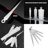 6pcs High Accuracy Steel Gaps Gauges Lab Grade Gaps Measurement Tool for Machinery Maintenance & Technical Inspections