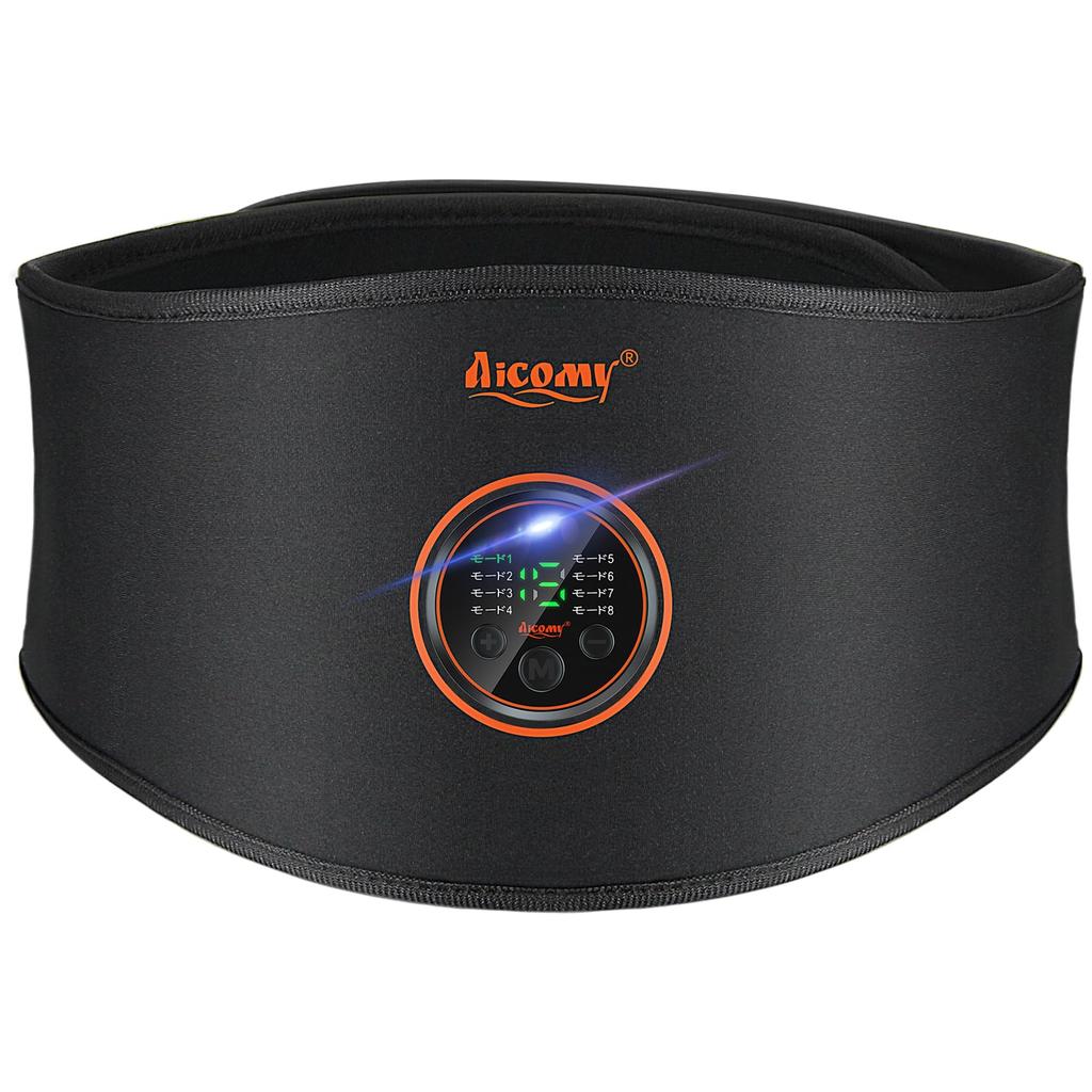 ems abdominal muscle belt gel sheets utility model Muscle training EMS USB extension belt genuine black [No required, registration] equipment,