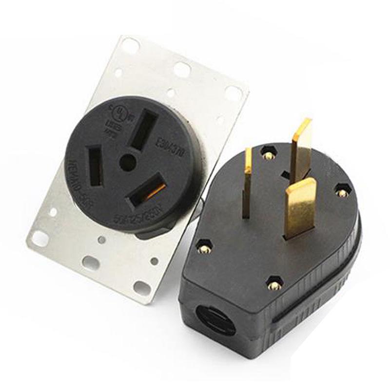 NEMA 10-50P High Power US Dryer & Industrial Plug