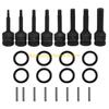 F26C 8Pcs Metric Socket Impact Wrench Socket Head Adapter Spanners Converters Electric Impact Standard H4-H12