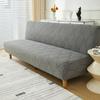 Leaves Jacquard Folding Sofa Bed Cover Stretch All-inclusive Armless Sofa Slipcover Elastic Couch Slipcovers for Living Room