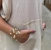 Vlen Cross Bracelet Jewelry Gift Stackable 18K Gold Plated Beads Bracelets for Women Summer Pulseras