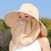 Lightweight Sunscreen Sun Hat Wide Brim Neck Flap Hat Foldable Picking Tea Hat Outdoor Activities
