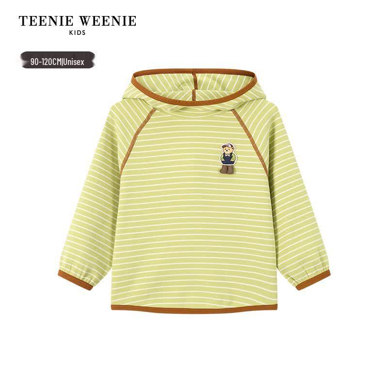 Teenie Weenie Kids Striped Hooded Long-Sleeve T-Shirt