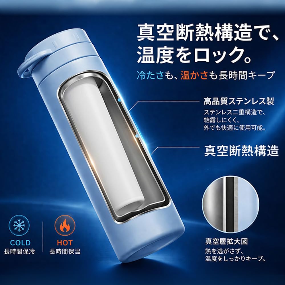 2026 Trinkbares Eis Japanische Aufsicht Produkt Hygienegesetz Konform Eisbeutel x Isolierter Eis Eisstab Tragbarer Eis Vakuumisolierter Hals mit