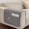 New Anti-dirty Sofa Armrest Covers with Storage Bag Waterproof Armrest Protector Washable Couch Arm Slipcover Home Decor