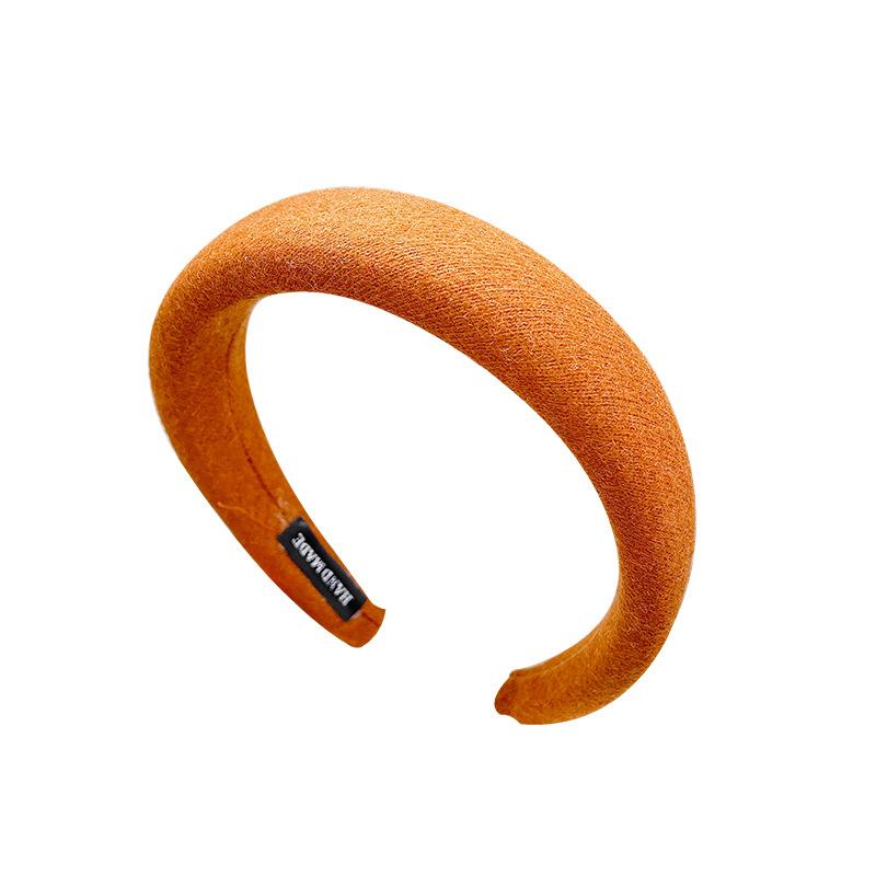 Herbst und Winter Retro Hoher Schädel Oberkopf Stirnband Damen Einfach Breiter Rand Stirnband Internet-Berühmtheit Ausgehen Haarspange Gesichtswasch Kopfschmuck