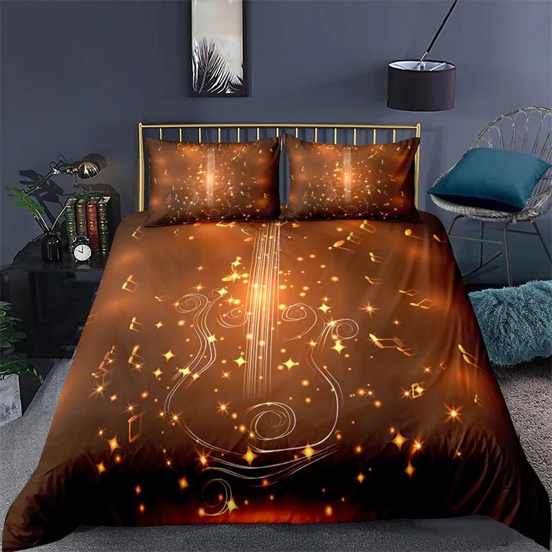

Music Note Duvet Cover Set Music Theme Bedding Set Microfiber Classical Music Comforter Cover Twin King For Boys Girls Room Dorm EU Single(135x200cm)