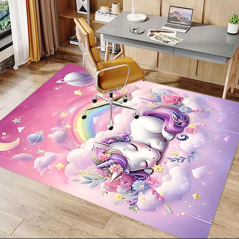 1PC Unicorn Rainbow Extra Large Non-Slip Floor Carpet, Office, Family, Bedroom, Studio - Large Area RugJ0361