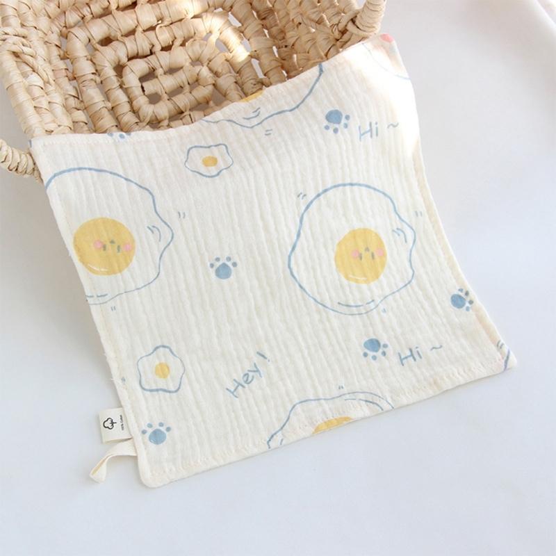 Cotton Washcloth Baby Muslin Face Towel for Delicate Skin 4-layer Absorbent Muslin Hand Washing Towel Newborn Burp Cloth