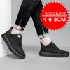 Outdoor Casual Shoes Genuine Leather Men Heightening Shoes Running Sport Shoes Retro Style Man Trainers Outdoor Shoes Size 36-47