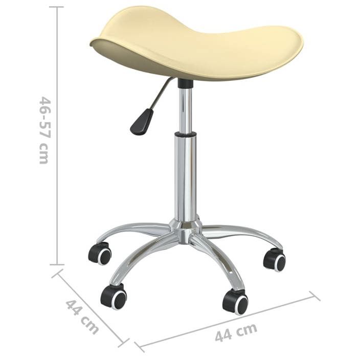 VidaXL Chaise de Bureau Pivotante Siège de Bureau Chaise d'Ordinateur Chaise Ergonomique Salon Intérieur Hauteur Réglable 3088559