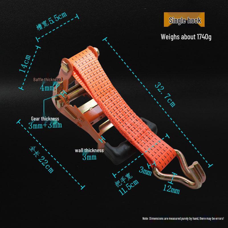 All-Purpose Heavy-Duty Ratchet Tie-Down Straps for Secure Cargo Binding