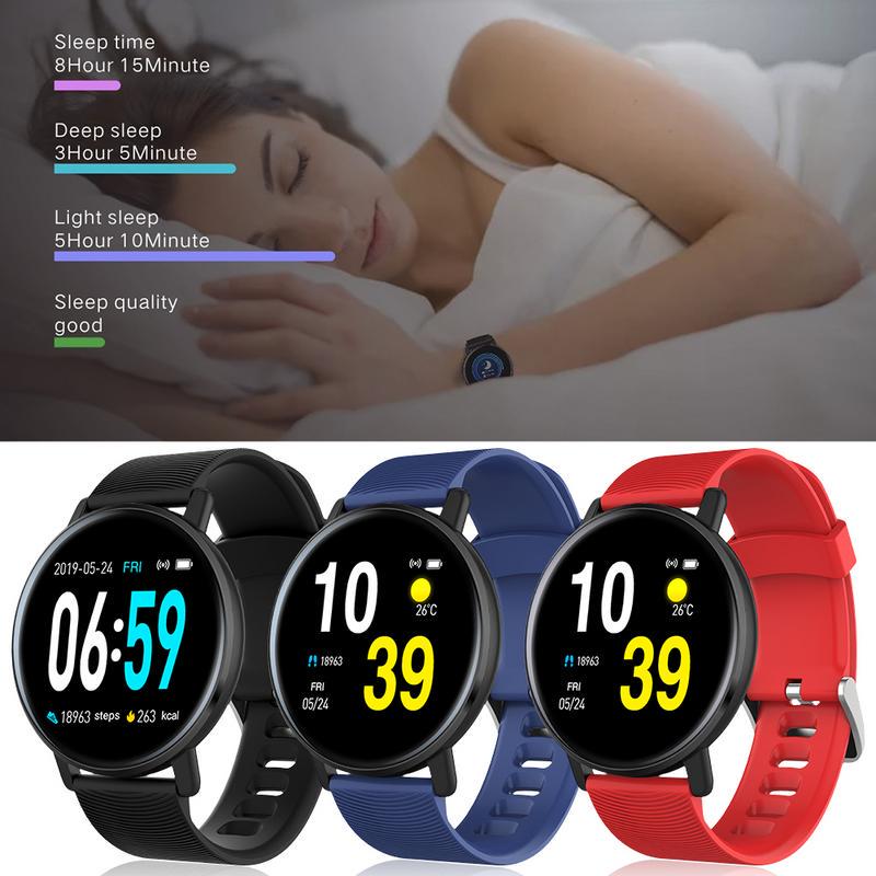H5 1.3-Inch Smart Bracelet Full Touch Screen Heart Rate Blood Pressure ...