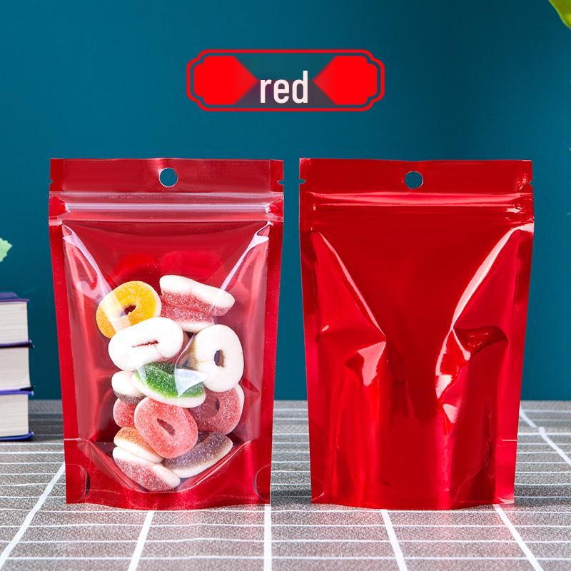 Colorful Yin Yang Self-Standing Translucent Resealable Snack Bags