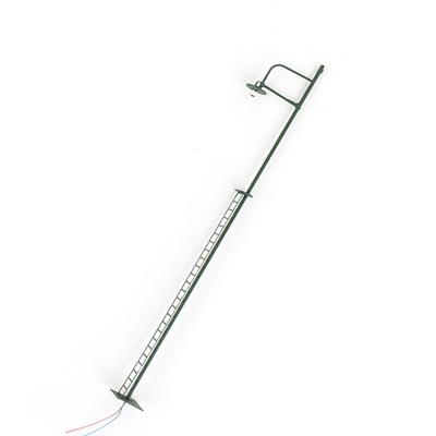 Modelleisenbahn Laternenmast mit Leiter Heimlandschaft Dekorationen LED Eisenbahnlicht Miniatur Einzelkopf Gleislampe Tischspielzeug