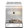 Modern LED Wall Lamp Minimalist Led Light Bedroom Bedside Long Strip Wall Sconces Living Room Sofa Home Indoor Lighting Fixture