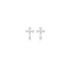 SHINE CROSS STUD EARRINGS (M)