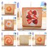 Realistic Plush Toast Slice Cushion Soft Sponge Filled Cat Pet Mat For Comfort