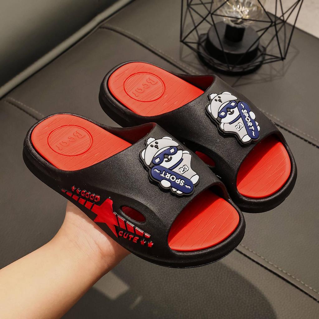 Children's Cartoon Sandals: Comfortable, Non-Slip, Soft Sole—Ideal for Summer Activities and Featuring a Fun 'Walking On Poop' Sensation.