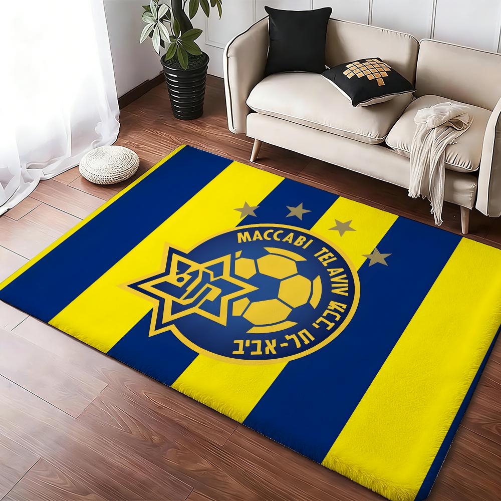 Ma-ccabis Tel Aviv Floor Mat Soft Thickened Absorbent Non-Slip Bedroom Living Room Door Mat Home Decor Flannel Rugs