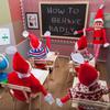 Christmas Elf Doll New Bookshelf Fairy Doll Christmas Doll Mini Toy Elf Dolls for Christmas Ornaments Home Decorations