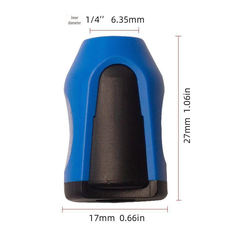 Magnetic S2 Steel Hardened Hex Ball Head Air Driver Bit 1/4" Pneumatic Screwdriver Attachment