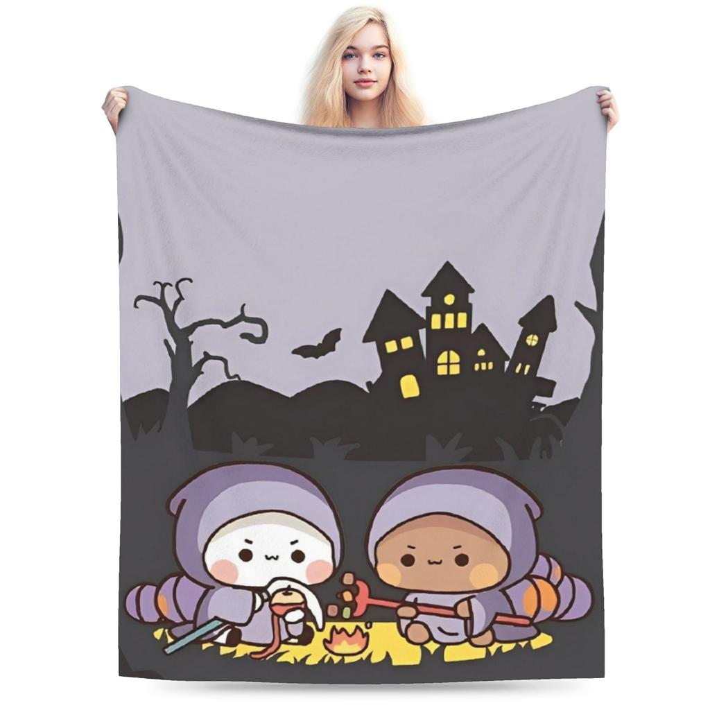 Relax Bubu and Dudu Cartoon Bear Blanket Merch Room Decorative Throws And Blankets Lightweight Thin Fleece for Outdoor
