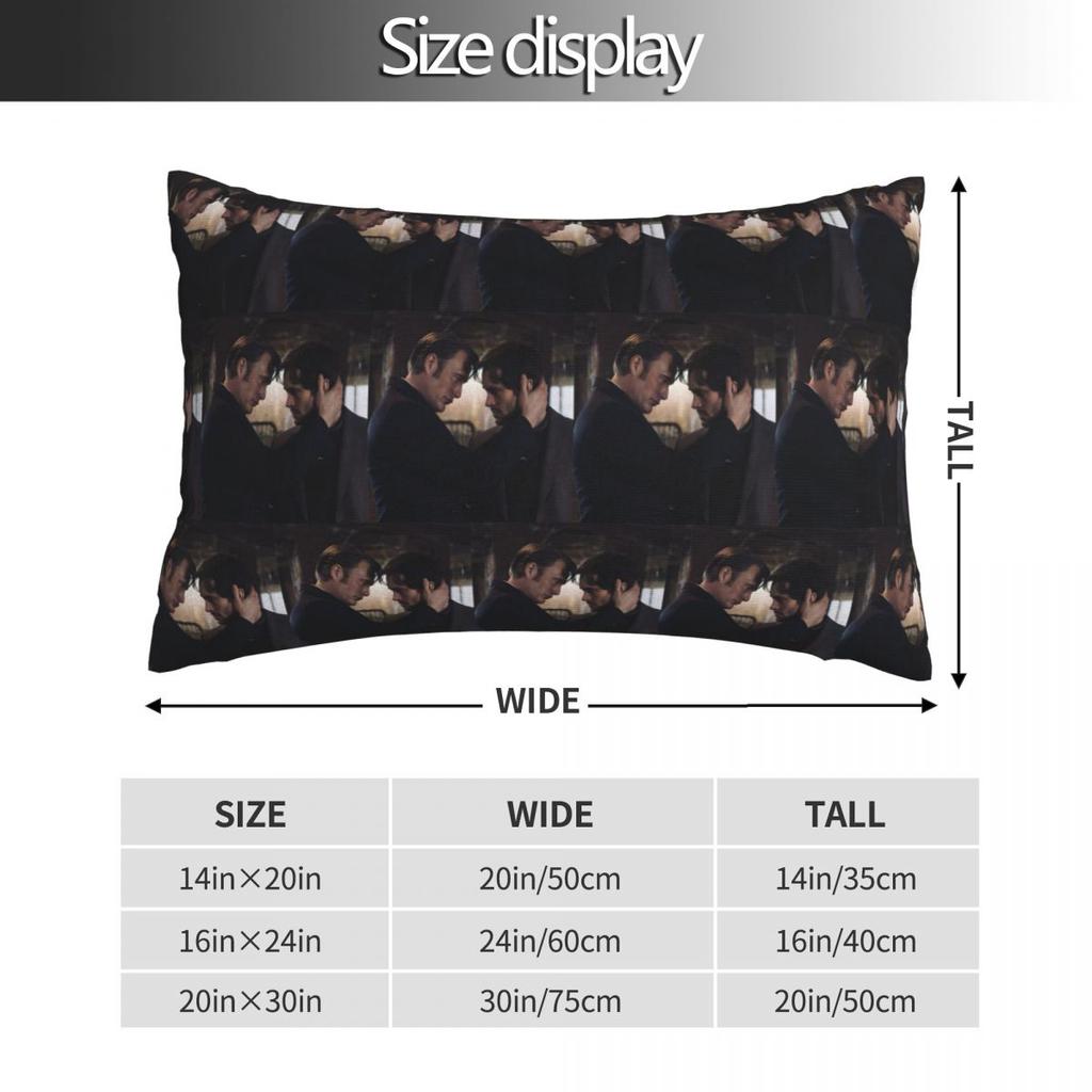 Hannibal X Will Graham Decoration Horror Movie Rectangle Pillowcase Cushion Cover Decorative Bedroom Home Comfort Throw Pillow