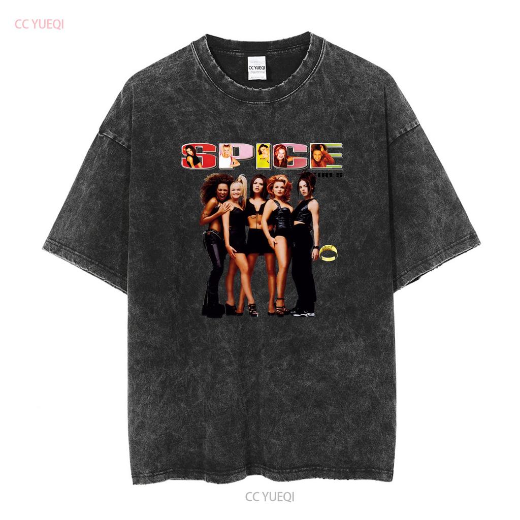 Space Girls T Shirt Spiceworld Fan Forever Spice Vintage Washed Stylish Fashion Top For Everyday Wear Streetwear Casual