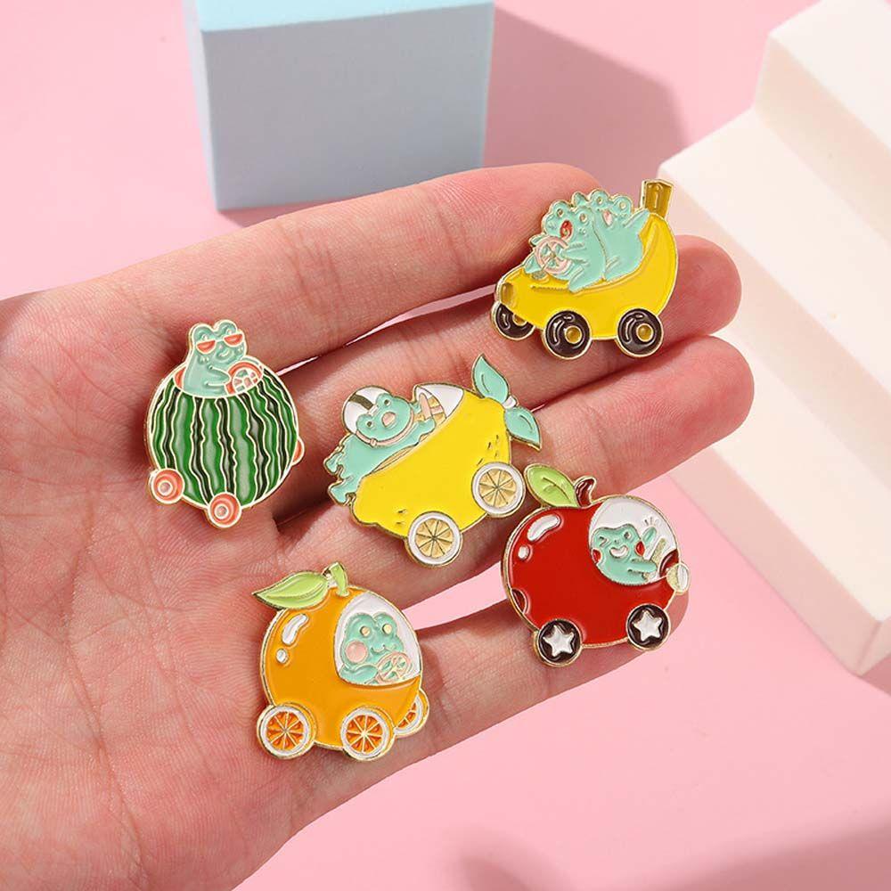 

Jewelry Accessories Clothes Lapel Pins Colorful Cartoon Frog Pin Brooches Enamel Pin Backpack Badge