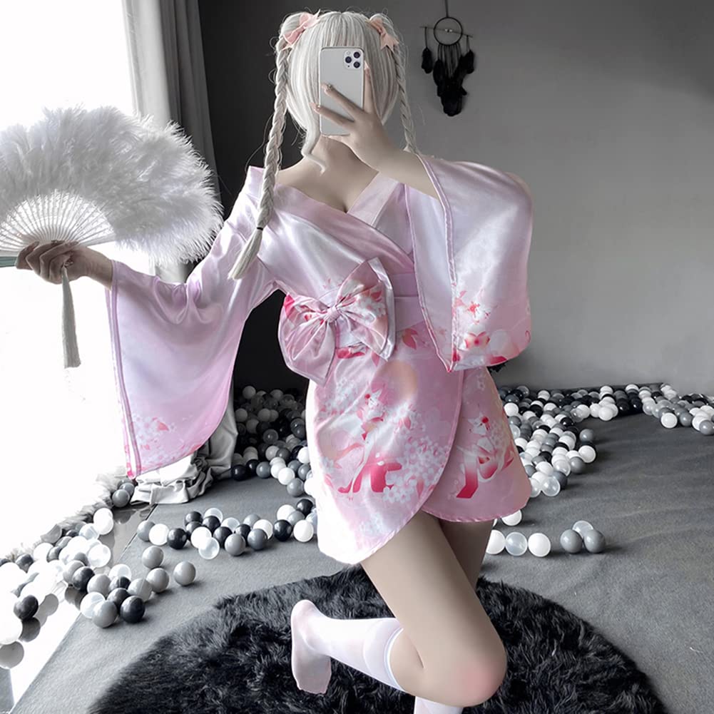 Sexy Cosplay Yukata Japanese Clothes Kimono Erotic Erotic Underwear Cute Training Temptation Extreme Small Breasts Adult Underwear Cosplay Courtesan