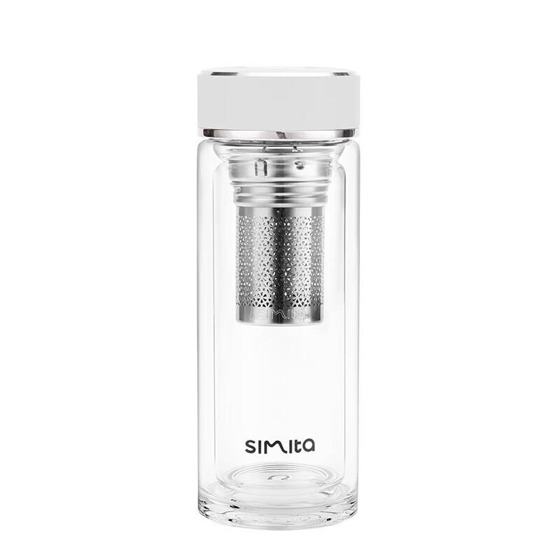 Simita 330ml Double-Wall Glass Tea Tumbler with Infuser