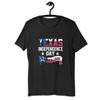 Texas Independence Day T Shirt Vintage Washed For Everyday Wear Unisex Homme Designer Clothes