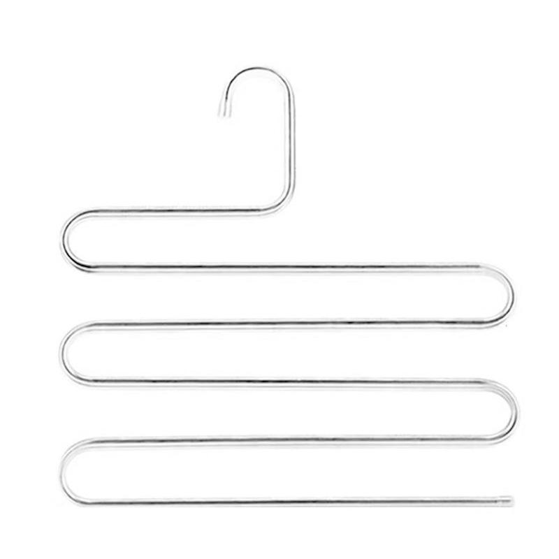 Multi-functional Trouser Clips Home S-shaped Multi-layer Trouser Racktrouser Hanger Wardrobe Storagetrouser Hanging Rack Seamless Trouser Clips