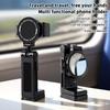 Multifunctional Magnetic Clip-On Cell Phone Holder Adjustable Selfie Holding Airplane Phone Stand Foldable Travel Desk Support